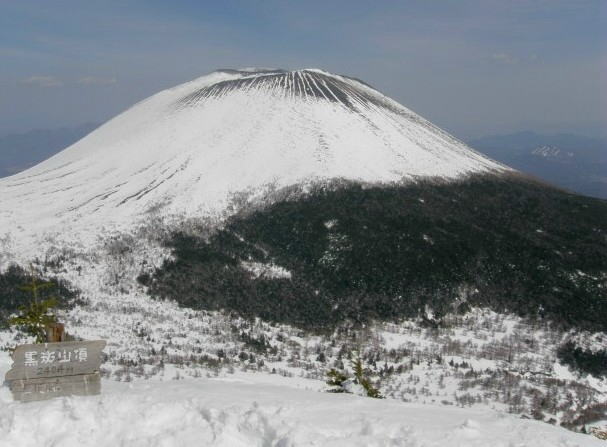 黒斑山山頂より浅間山