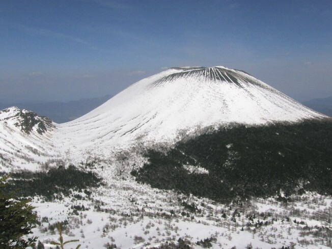 黒斑山山頂より浅間山
